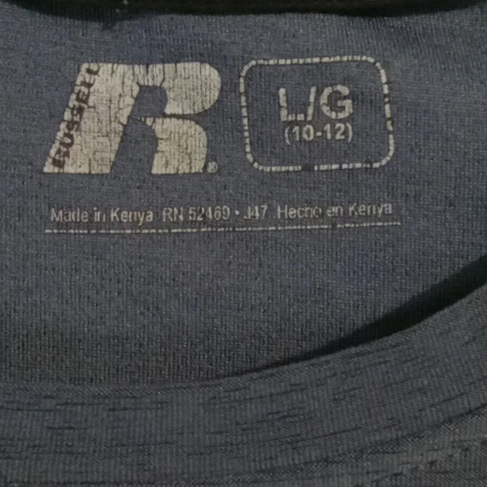 Russell Athletic Kids Dark Gray Long Sleeve Tee - Picture 3 of 4